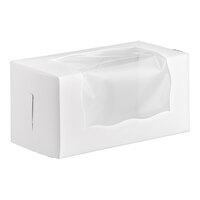 Baker's Lane 8" x 4" x 4" White Window Cupcake / Bakery Box - 100/Bundle