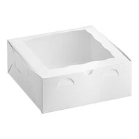 Baker's Lane 10" x 10" x 4" White Window Cake / Bakery Box - 100/Bundle