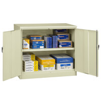 Tennsco 24" x 48" x 42" Putty Jumbo Storage Cabinet with Solid Doors - Assembled J2442SU-CPY