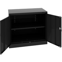 Tennsco 18" x 36" x 36" Black Standard Storage Cabinet