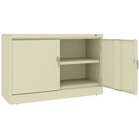 Tennsco 18" x 48" x 30" Putty Jumbo Storage Cabinet with Solid Doors - Assembled J1830SU-CPY