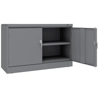 Tennsco 18" x 48" x 30" Dark Gray Jumbo Storage Cabinet with Solid Doors - Assembled J1830SU-MGY
