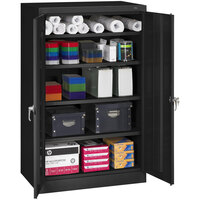 Tennsco 24" x 36" x 60" Black Standard Storage Cabinet