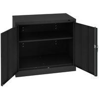 Tennsco 24" x 36" x 36" Black Standard Storage Cabinet