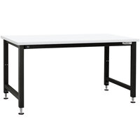BenchPro Adams Series 36" x 72" Formica Laminate Top Adjustable Hydraulic Workbench with Black Frame AEFES3672