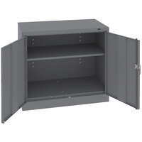 Tennsco 24" x 36" x 36" Dark Gray Standard Storage Cabinet with Solid Doors