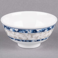 Thunder Group 3006DL Blue Dragon 9 oz. Round Melamine Rice Bowl - 12/Case