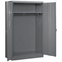 Tennsco 18" x 48" x 78" Dark Gray Jumbo Wardrobe Cabinet with Solid Doors - Assembled J1878SUW-MGY