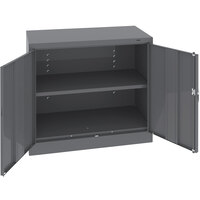 Tennsco 18" x 36" x 36" Dark Gray Standard Storage Cabinet with Solid Doors