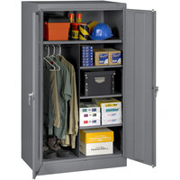 Tennsco 24" x 36" x 66" Dark Gray Standard Combination Cabinet with Solid Doors - Assembled 6620DH-MGY