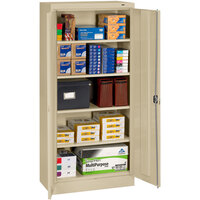 Tennsco 15" x 30" x 66" Sand Standard Storage Cabinet
