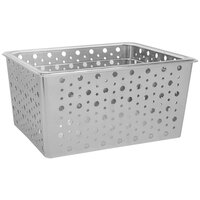 Front of the House Dots 12 1/2" x 10" x 6" Silver Iron Deep Housing / Pan Set - 2/Case