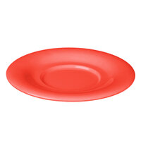 Thunder Group CR9108RD 5 1/2" Orange Melamine Saucer for 8 oz. Bouillon Cup and 4 oz. Salad Bowl - 12/Pack