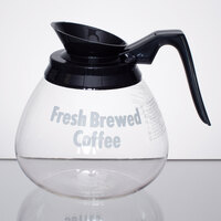 Grindmaster 98000 64 oz. Glass Coffee Decanter with Black Handle - 24/Case