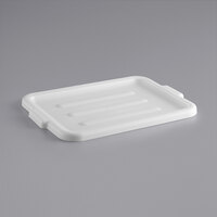 Lavex 21 1/2" x 15 1/2" White Polypropylene Utility Lid