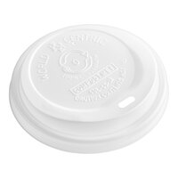 World Centric 10-20 oz. White Paper Hot Cup PLA Travel Lid - 1,000/Case