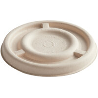 World Centric 4 oz. Compostable Fiber Lid - 1000/Case