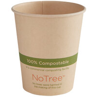 World Centric NoTree 6 oz. Natural Compostable Paper Hot Cup - 1,000/Case