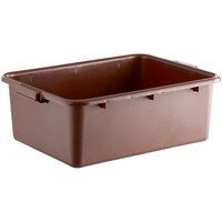 Lavex 20" x 15" x 7" Brown Polypropylene Utility Bin