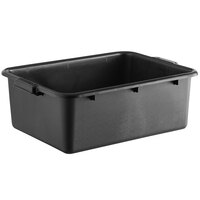 Lavex 20" x 15" x 7" Black Polypropylene Utility Bin