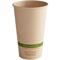 World Centric NoTree 16 oz. Natural Compostable Paper Hot Cup - 1,000/Case