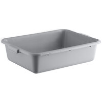 Lavex 20" x 15" x 5" Gray Polypropylene Utility Bin