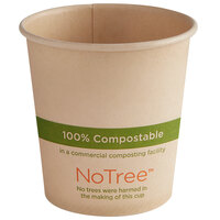 World Centric NoTree 4 oz. Natural Compostable Paper Hot Cup - 1,000/Case