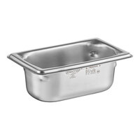 Vollrath 90922 Super Pan 3® 1/9 Size 2 1/2" Deep Anti-Jam Stainless Steel Steam Table / Hotel Pan - 22 Gauge