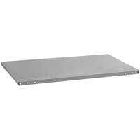 Hallowell Hi-Tech 18" x 48" Gray Heavy-Duty Shelf for Free-Standing Shelving