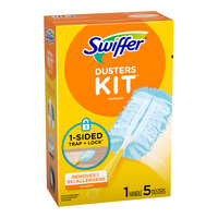 Swiffer® Dusters 11804 Cleaner Starter Kit with 5 Duster Cloth Refills - 6/Case