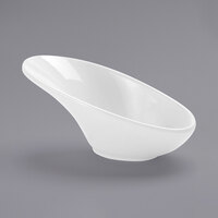 American Metalcraft 1.5 oz. Angled White Mini Melamine Bowl