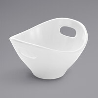 American Metalcraft 7 oz. White Mini Melamine Bowl with Handles