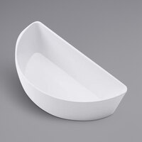 American Metalcraft Del Mar 34 oz. Half Round White Plastic Stackable Serving Bowl