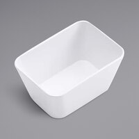 American Metalcraft Del Mar 16 oz. Rectangular White Plastic Stackable Serving Bowl