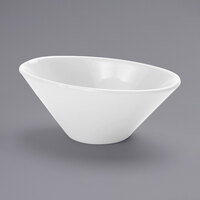 American Metalcraft 2.5 oz. Oval White Mini Melamine Bowl - 20/Case