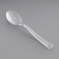 Visions 5" Clear Plastic Tasting Spoon - 50/Pack