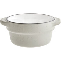 Acopa Embers 2.5 oz. Grey Matte Stoneware Sauce Cup - Sample