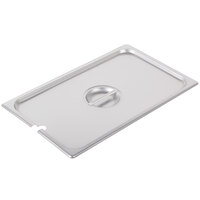 Choice Full Size Stainless Steel Slotted Steam Table / Hotel Pan Cover