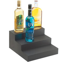 Cal-Mil 1491-69 Classic Graphite Acrylic Bottle Display - 12" x 13" x 6 3/4"