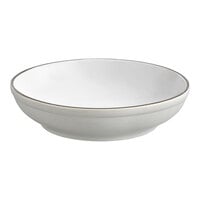 Acopa Embers 32 oz. Grey Matte Stoneware Pasta Bowl - Sample