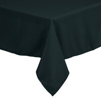 Intedge 64" x 110" Rectangular Hunter Green 100% Polyester Hemmed Cloth Table Cover