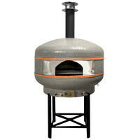 WPPO WKPM-D1200 Lava 48" Professional Digital Wood Fire Outdoor Pizza Oven with Convection Fan