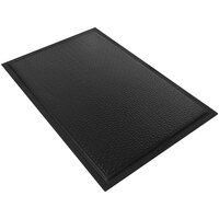 M+A Matting Happy Feet 3' x 5' Black Textured Surface Anti-Fatigue Mat 465035000