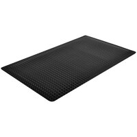 Notrax Cushion Trax 3' x 5' Black Anti-Fatigue Mat 479S0035BL - 9/16" Thick