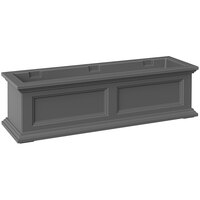 Mayne Fairfield 11" x 36" x 10 13/16" Graphite Gray Window Box