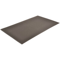 Notrax Comfort Rest Ribbed Foam 3' x 5' Black Anti-Fatigue Mat T42S0535BL - 9/16" Thick