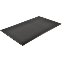 Notrax Razorback Dyna-Shield 2' x 3' Black Anti-Fatigue Mat 406S0023BL - 1/2" Thick