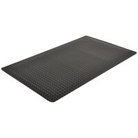 Notrax Ergo Trax 3' x 5' Black Anti-Fatigue Mat 485S0035BL - 9/16" Thick