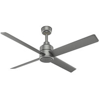 Hunter Fans Trak 76017 72" Matte Silver Ceiling Fan - 11,926 CFM, 120V, 1 Phase