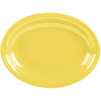 Fiesta® Dinnerware from Steelite International HL457320 Sunflower 11 5/8" x 8 7/8" Oval Medium China Platter - 12/Case